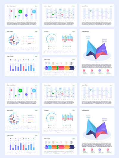 多用途UI信息图表组合模版下载1 (EPS,AI,JPG)
