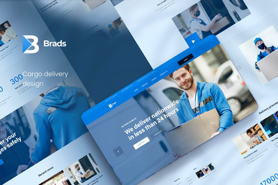 快递公司企业网站模板下载 (XD)