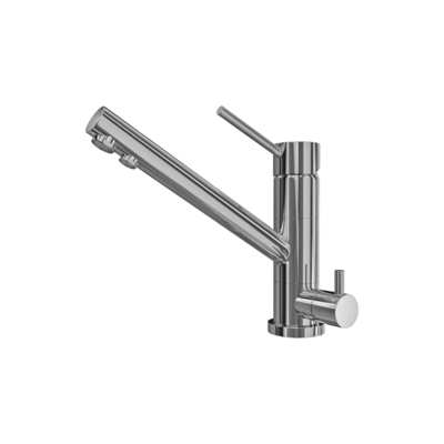 Tonami EV抬启式双出水口不锈钢水龙头3D模型（OBJ,FBX,MAX）