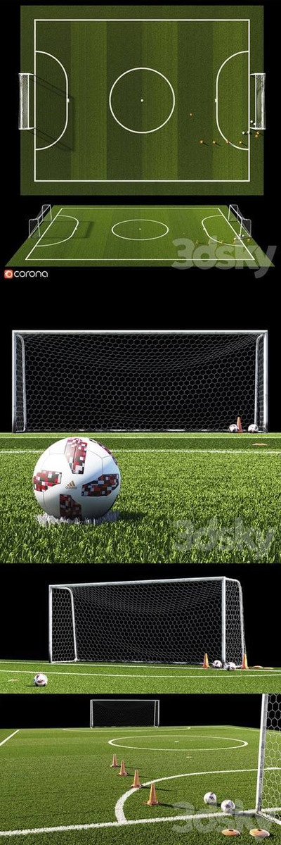 足球场3D模型（OBJ,MAX）