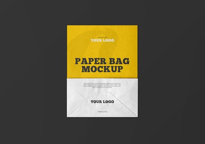 牛皮纸袋Logo展示样机[psd]