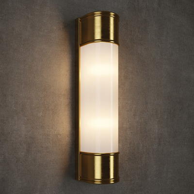 金色边框管状壁灯3D模型（OBJ,FBX,MAX）