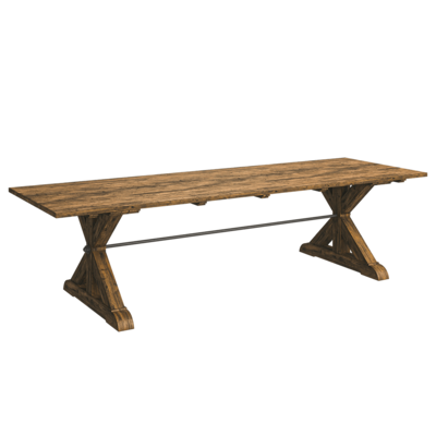 Achille 3m长实木桌子3D模型（OBJ,FBX,MAX）