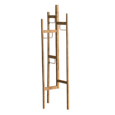 Solo 2m高实木挂衣架3D模型（OBJ,FBX,MAX）