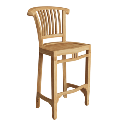 高脚实木靠背椅3D模型（OBJ,FBX,MAX）