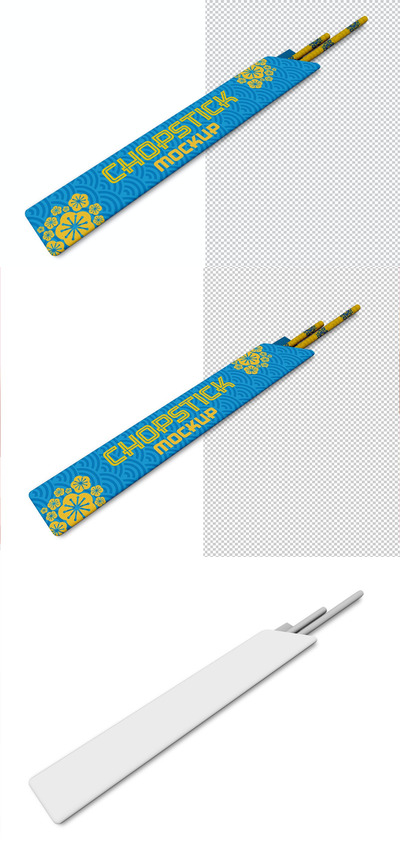 筷子包装纸产品模型(PSD)