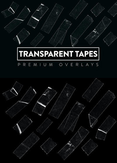 30个透明胶带背景底纹纹理集合