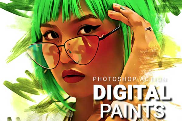 数字绘画照片效果PS动作 (atn)