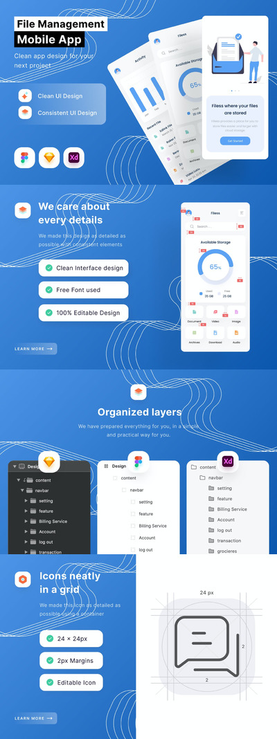 文件管理 App (FIG,SKETCH,XD)