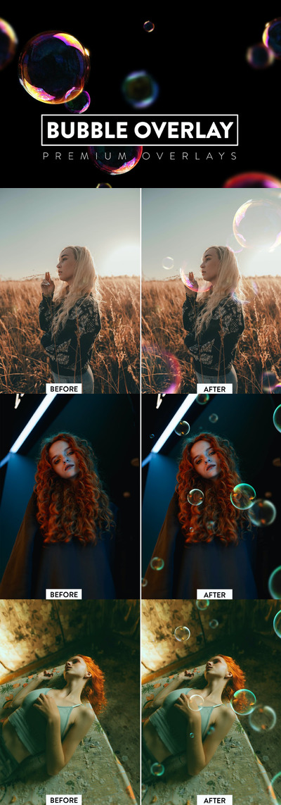 10个绚丽的泡泡叠加背景底纹纹理集合