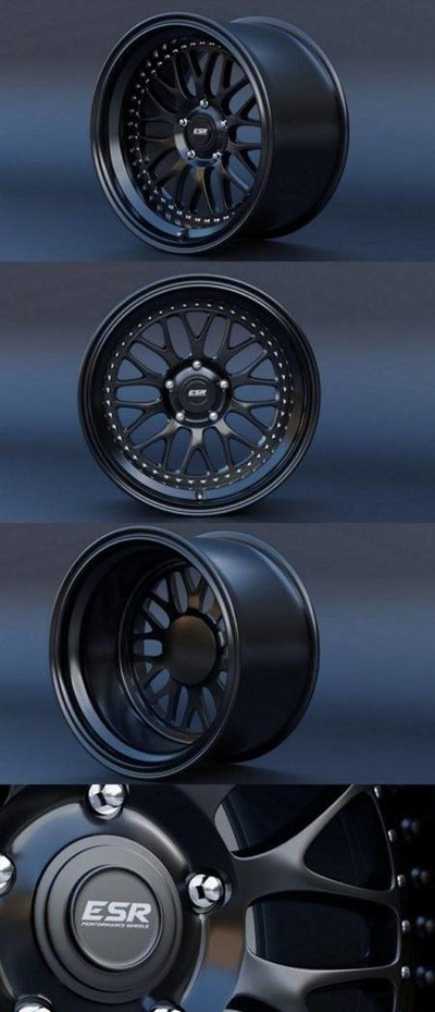 ESR CS1亮黑色轮毂3D模型（OBJ,FBX,MAX）