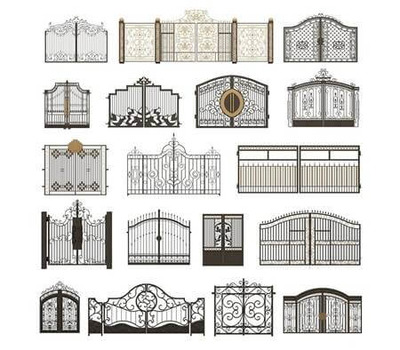 入口栅栏金属大门3D模型（MAX）