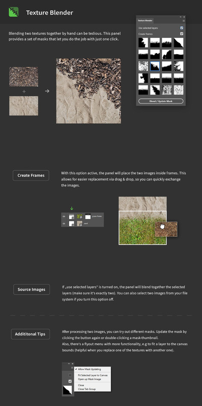 混合两种纹理纹理photoshop混合器插件