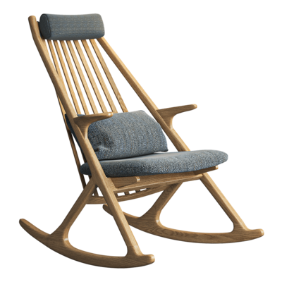 Roppongi实木摇椅3D模型（OBJ,FBX,MAX）