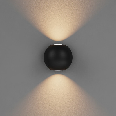 Diver黑色半球形LED壁灯3D模型（OBJ,FBX,MAX）