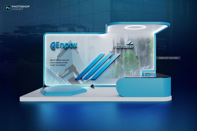 高端3D展台建模样机 (PSD,JPG)