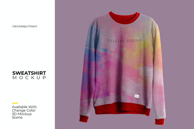 运动衫毛衣产品模型(PSD)