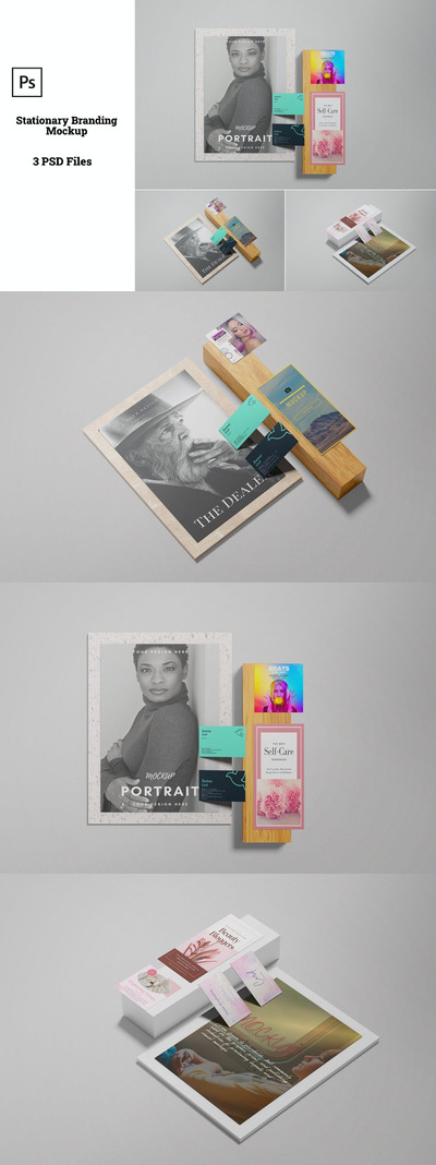 文具品牌产品模型(PSD,PDF)