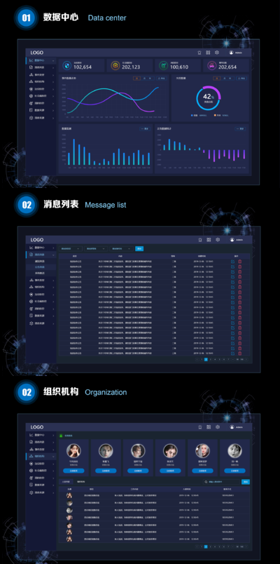 【B端】深色后台系统