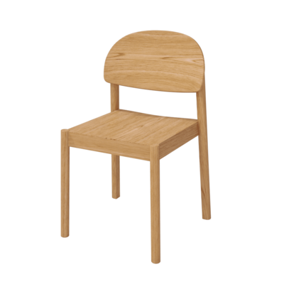 Citizen实木矮靠背餐椅3D模型（OBJ,FBX,MAX）