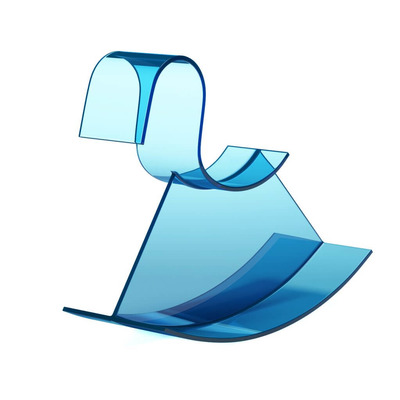 Kartell H-Horse儿童海蓝色摇马3D模型（OBJ,FBX,MAX）