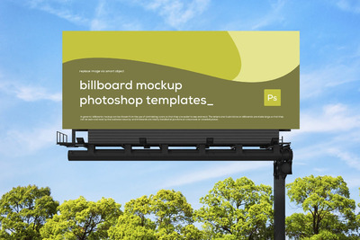 高端户外广告牌样机(PSD)