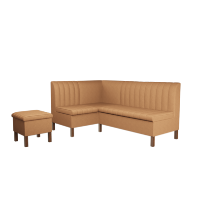 Ordenado杏色一体式转角沙发3D模型（OBJ,FBX,MAX）