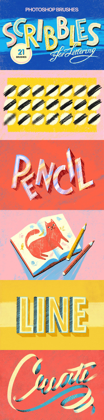 涂鸦风格PS笔刷 (abr)