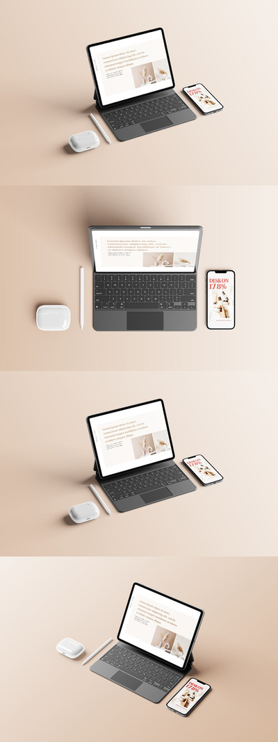 高品质的iPad iPhone APP UI样机展示模型mockups