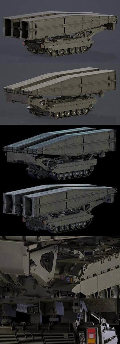 Titan Launcher Bridge装甲车3D模型（OBJ,FBX,MAX）