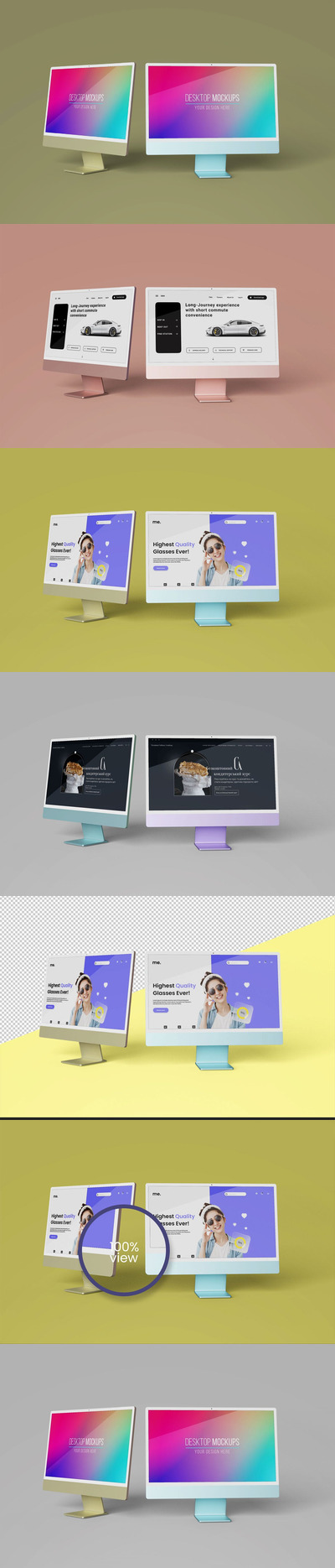 iMac 新款苹果电脑样机 (PSD)