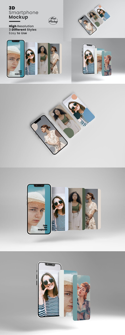 高品质的移动手机APP UI样机展示模型mockups