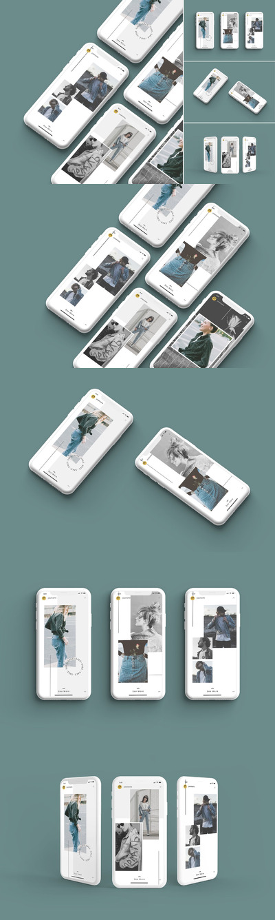 高品质iphone APP UI样机展示模型mockups