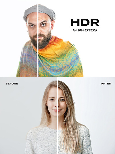 高品质的HDR照片效果photoshop动作预设图层样式-PSD