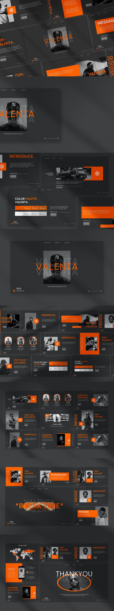 深色酷炫内容展示PPT模板下载 (PPT,PPTX)