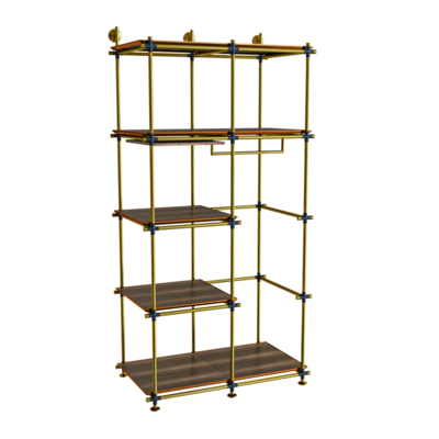 金色金属置物架展示架3D模型（OBJ,FBX,MAX）