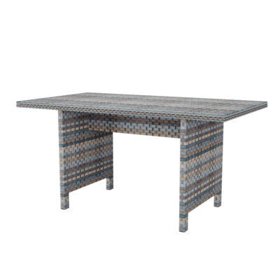 Gloria藤编风格长方形桌子3D模型（OBJ,FBX,MAX）