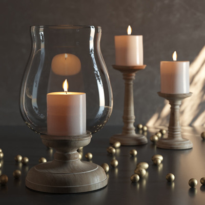 Ashton Wood烛台3D模型（OBJ,FBX,MAX）