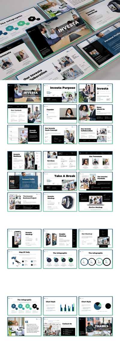 时尚高端专业的高品质商业商务powerpoint幻灯片演示模板（pptx）