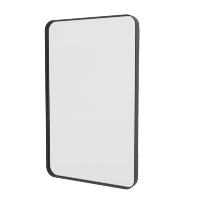 Iron长方形黑色金属边框半身镜3D模型（OBJ,FBX,MAX）