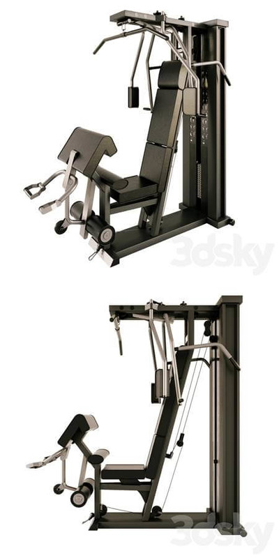 泰诺健Technogym Unica多功能健身器3D模型（OBJ,FBX,MAX）