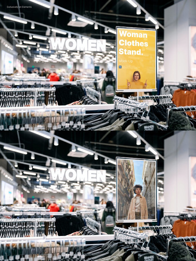 女装品牌商店广告模型 (PSD)