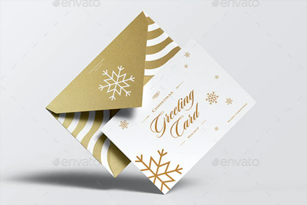 问候贺卡设计样机模板 (psd)