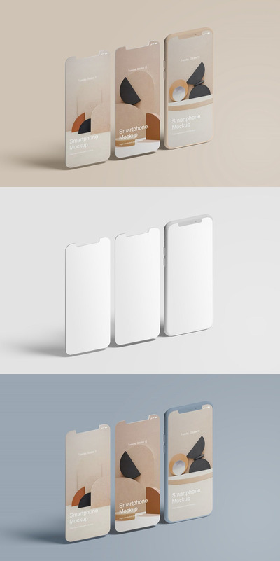 高品质的iPhone APP UI样机展示模型mockups