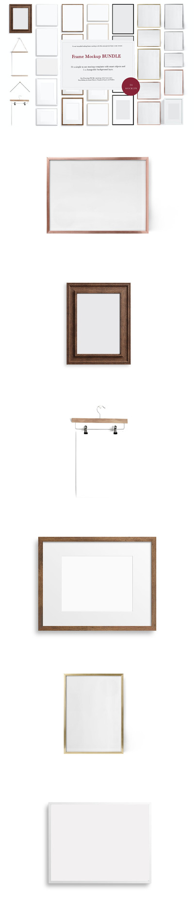 高端现代海报框架样机 (PSD,JPG,PDF)