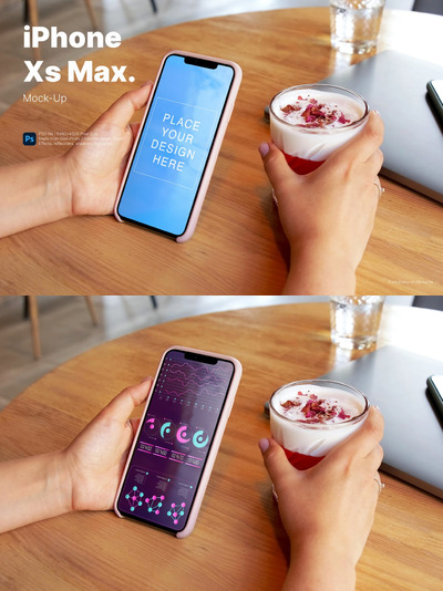 高端iPhone手机产品样机 (PSD)