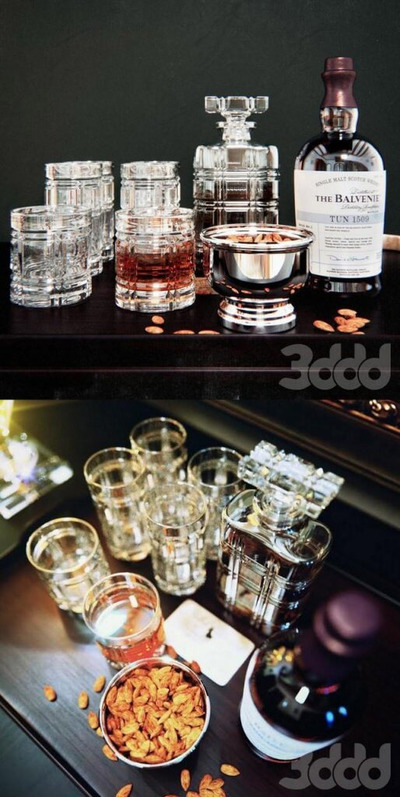 Ralph Lauren酒杯组合3D模型（OBJ,FBX,MAX）