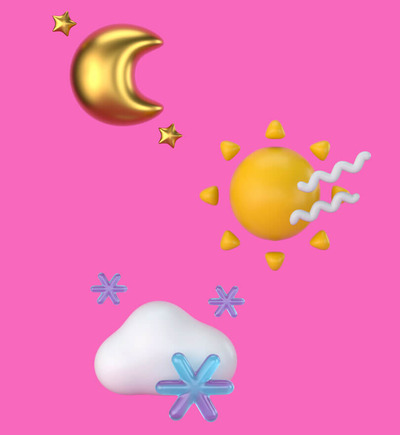 天气3D元素背景图片素材 (jpg)