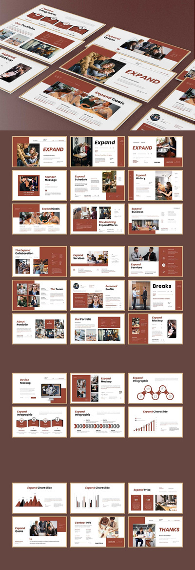 高品质的专业高品质多用途powerpoint幻灯片演示模板（pptx）