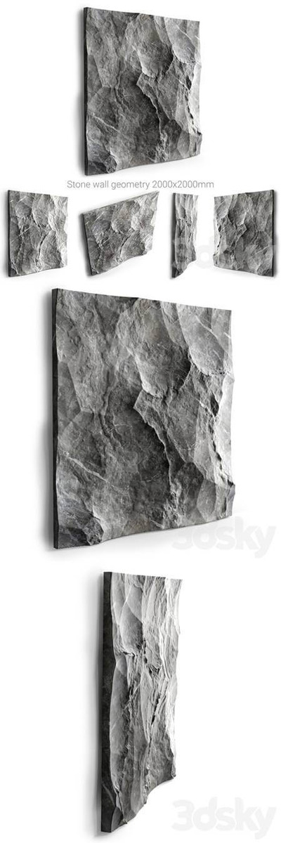 石墙3D模型（OBJ,FBX,MAX）